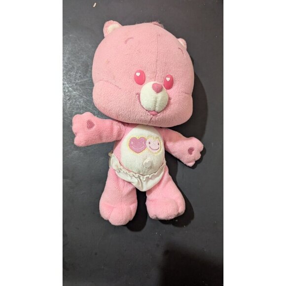 Care Bear Cubs Love-A-Lot Bear with panties 2004 Pink plush stuffed animal toy - Picture 4 of 8